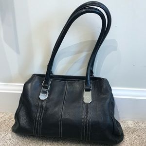 Tignanello black leather purse